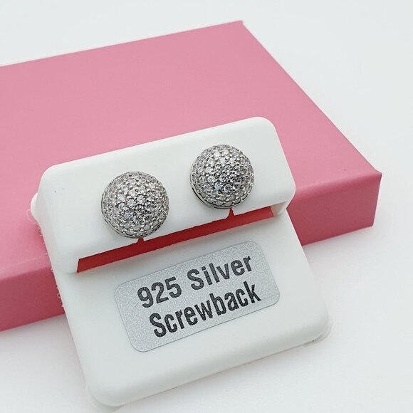 "925 Sterling Silver Cubic Zirconia Earrings, U19254564 - Picture 6 of 11